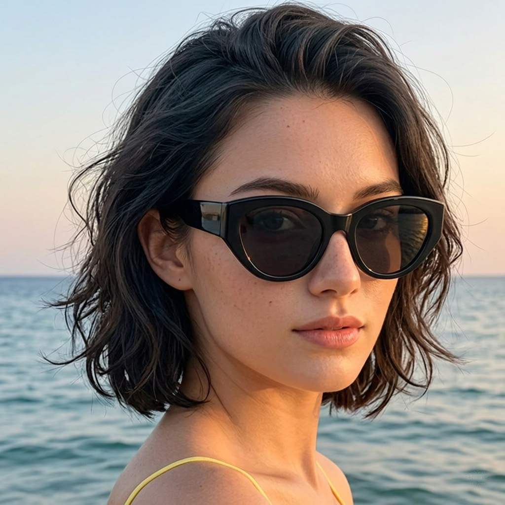 Sunglasses Cat Eye - Occhiali da Sole Polarizzati Classici Cat-Eye