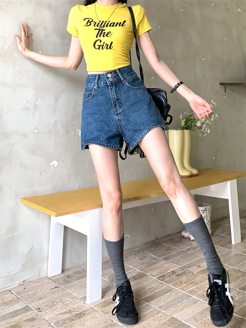 Shorts in denim blu da donna,  - Shorts Denim Frayed recensione e prezzo
